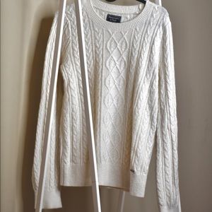 abercrombie cable crew sweater